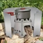8 Plates / 10 Plates Aluminum Alloy Stove Windscreen, Ultralight Foldable Stove Windshield, Suitable For Outdoor Camping, Picnic - Image 2