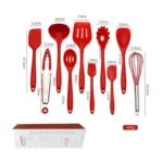 10 PCS Silicone Cookware Set Kitchen Cooking Tools Baking Tools Tableware Silicone Shovel Spoon Scraper Kitchen Accessories - Image 6