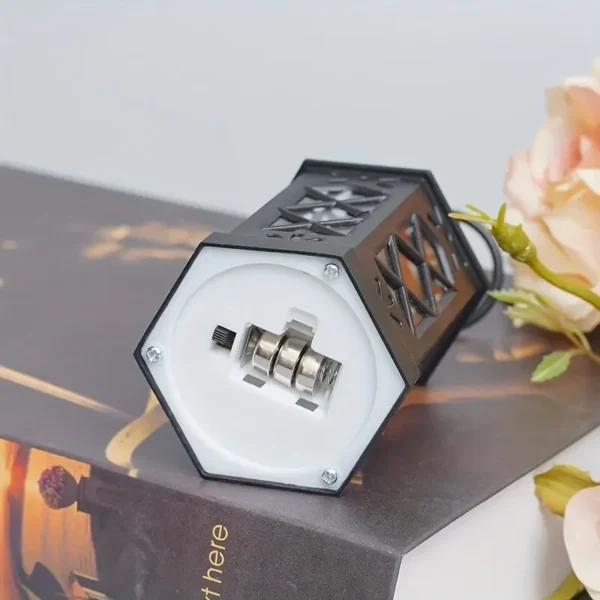 Retro Desktop LED Lamp, Creative Hexagonal Wind Lamp, Portable Candle & Horse Lamp, Atmosphere Decoration Gift - Image 5