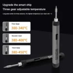 USB Soldering Iron Mini Small Soldering Iron Set Portable Household Type-C Interface 800mAh Battery Adjustable Temperature - Image 2