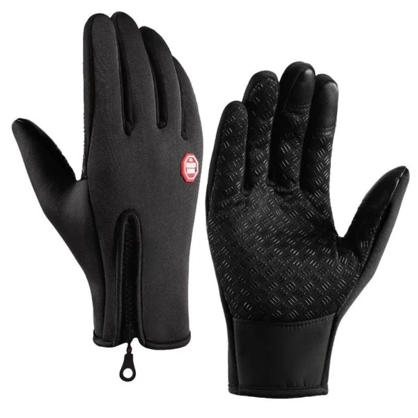 kf-S3cd09ef4c6f84ed5bb6bd4b39caf3374n Winter Gloves For Men Waterproof Windproof Cold Gloves Snowboard Motorcycle Riding Driving Warm Touchscreen Zipper Glove - Image 1