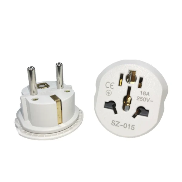 Korea EU Plug Adapter 16A 250V Travel Adapter Converte - Image 3