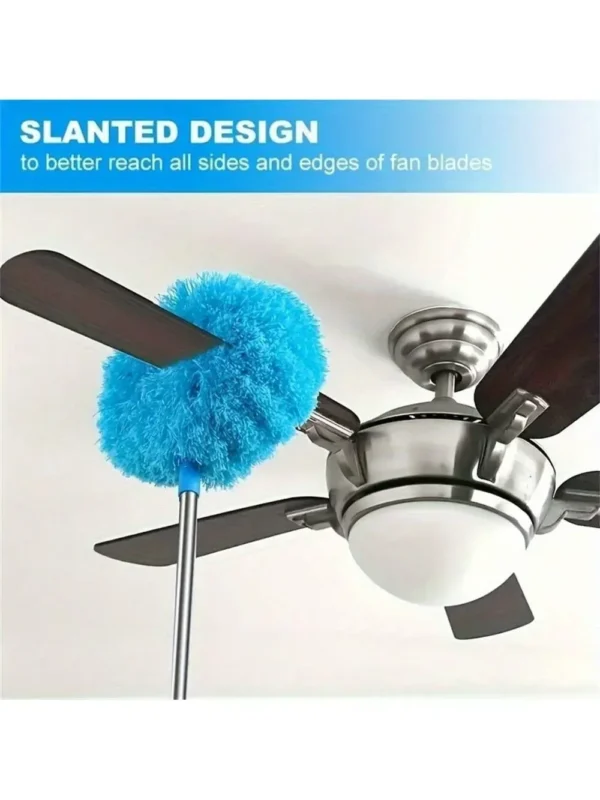 Microfiber Ceiling Fan Duster Extends Up To Long Handled Dust Locking Reusable And Cleaner Brush For Effortless Cleaning - Image 2