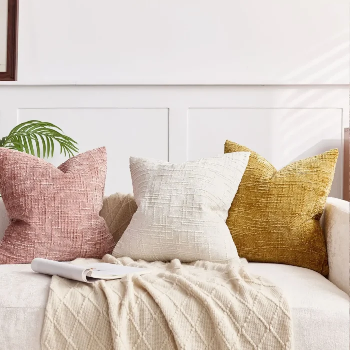 kf-S3e9435155322473aba58f15e05259b74y 2pcs set All-Season Farmhouse Series Cushion Covers, Modern Decorative Square Art Pattern Printed Lumbar Covers, Home Decor - Image 6