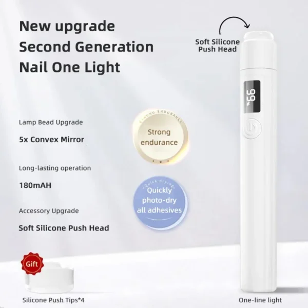 Professional Nail UV LED Lamp Desk With Display Rechargeable Portable Mini Nail Dryer Stand UV Lamp for Nails Art Removable - Image 2