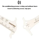 Bicycle Chain Wear Indicator Ruler Repair Tool Stainless Steel Mountain Road Bike Chain Gauge Measurement Checker Screw Diameter - Image 2