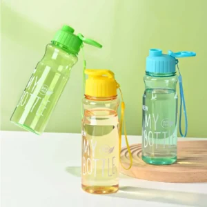 Water Bottle Food Grade Large Capacity Portable Fitness Sports Water Jug With Lanyard Outdoor Supply
