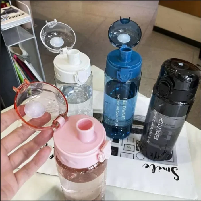 kf-S4a2b4740a5dc47a6b30b6370ec3bc6b4L Sports Transparent Water Bottle 780ml Portable Gym Travel Clear Leakproof Drinking Bottle Frosted Bottle - Image 3