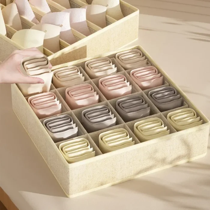 Sports Bra Underwear Organizer Storage Box Panties Socks Storage Boxes Wardrobe Clothes Organizer Cabinet Drawers Separator Box - Image 5