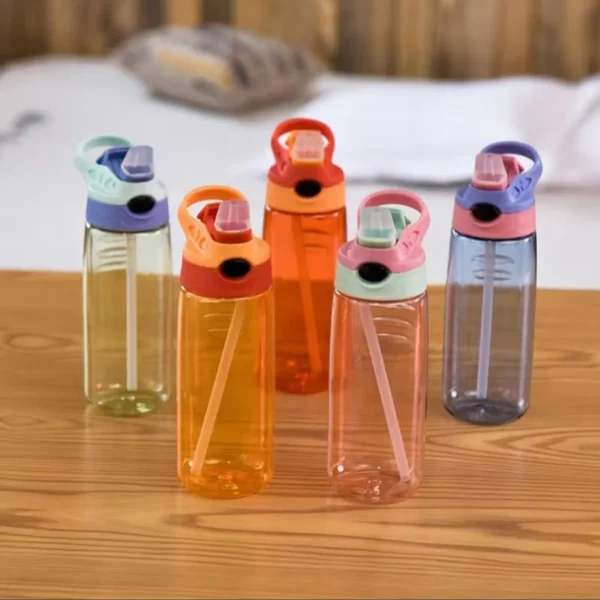 500ml Kids Water Bottle With Straw BPA Free Children Drinking Healthy School Cup - Image 3