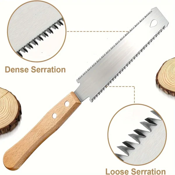 6-Inch Hand Saw, Double-Sided Flexible Blade for Flush Cutting, Woodworking Tools for Household Use - Image 6