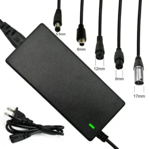 Brand New Power Adapter AC 100-240V Black DC 42V 2A Electric Scooter Accessories US/ EU/ UK Plug For 24-36v Lithium Battery