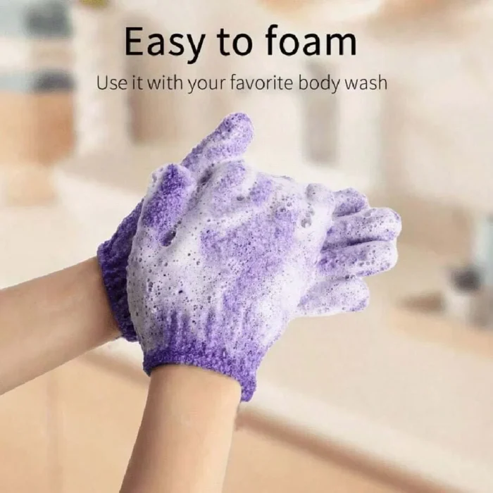 2pcs/6pcs/12pcs Reversible Exfoliating Shower Gloves, Body Scrub Gloves, ,Cleansing Tools Bath Towel Bath Products Back Scrub - Image 4