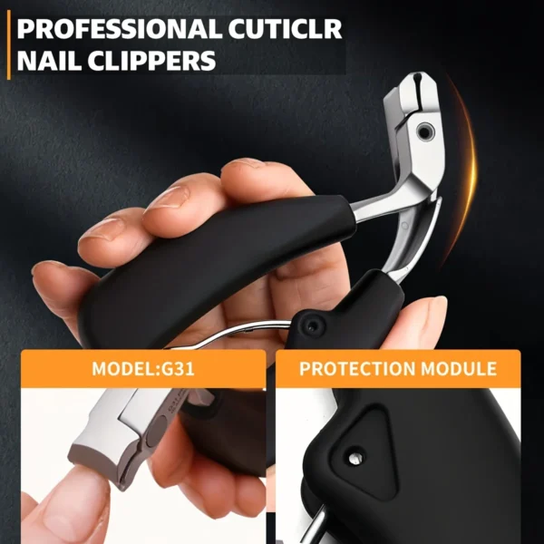 Stainless Steel Nail Clippers Cutter Trimmer Manicure Scissors Thick Hard Toenail Fingernail Pedicure Tools - Image 5