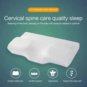 Neck Pillow Slow Rebound Memory Cotton Pillow Cervical Partition Memory Pillow for Anti-snoring