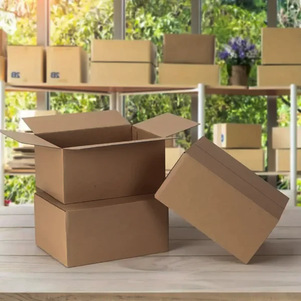 Get 20Pcs Express Box Moving Boxes Paper Corrugated Board Package Storage Cartons Craft Heavy Duty Shipping Packing Boxes - Image 1
