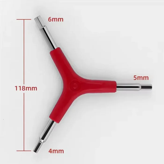 kf-S54f88885fd624f79ba3196c40b83fcddM Y-Shaped 3 Way Hex Wrench Inner Hexagon Spanner 4/5/6mm for Outdoor Camping Cycling Mountain Bike Bicycle Maintance Repair Tool - Image 2