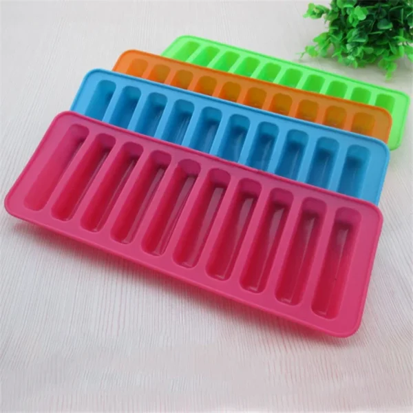 Creative Silicone Ice Cube Tray Mold Finger 10 Grid Chocolate Mold Tray For Water Bottle Ice Cream Pudding Maker Mold Bar Kitche - Image 2