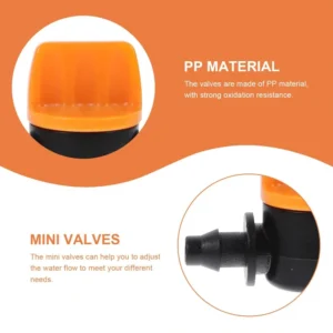 20Pcs Hose Valve Garden Tap Connectors for Drip Irrigation System, 4/7mm Water Flow Control Fittings