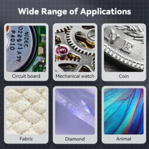 2.0inch 500X Digital Microscope 1080P Video Coin Microscopio with Magnifying Glass Wiht 8Leds for Electronics Repair Windows