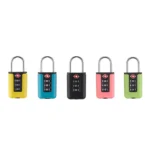 Customs Code Lock for Travel Luggage Password Changeable Black Lock Contrast Design Padlock 3 Digit Combination Lock - Image 3