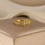 Stainless Steel Exaggerated Big Flower Rings For Women Gold Color Sunflower Finger Ring Female Fashion Aesthetic Jewelry Gift - Image 6