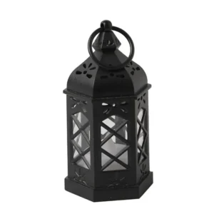 Retro Desktop LED Lamp, Creative Hexagonal Wind Lamp, Portable Candle & Horse Lamp, Atmosphere Decoration Gift