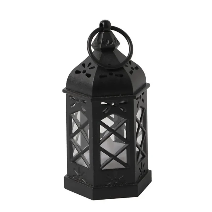 kf-S58ef301aadfb4eb78f9555e8e37a7ec12 Retro Desktop LED Lamp, Creative Hexagonal Wind Lamp, Portable Candle & Horse Lamp, Atmosphere Decoration Gift - Image 6