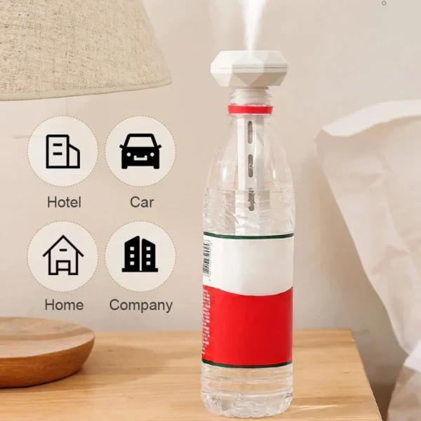 Humidifiers Ultrasound USB Mini Home Air Diffuser Car Purifier Aroma Anion Mist Maker With Romantic LED Lamp Portable Humidifier - Image 2