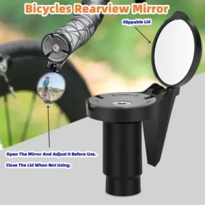 Bicycle 1PC/1Pair Rear View Convex Mirror Handlebar Drop Bar Mount Acrylic Lens Back Sight Reflector Light Weight