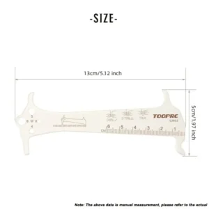 Bicycle Chain Wear Indicator Ruler Repair Tool Stainless Steel Mountain Road Bike Chain Gauge Measurement Checker Screw Diameter