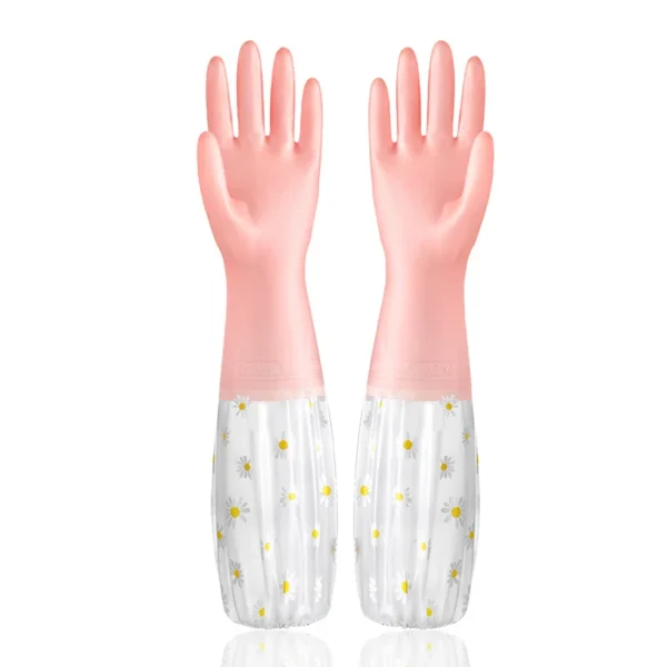 1 Pair Of Thermal Dishwashing Gloves, Thick And Durable, Waterproof Non-slip - Image 2