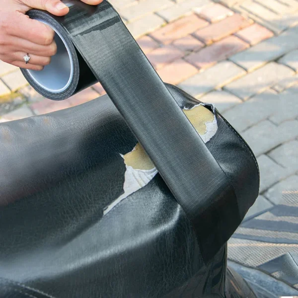 Self Adhesive Leather Repair Tape for Sofa Car Seats Handbags Jackets Furniture Shoes First Aid Patch Leather Patch DIY Black - Image 2