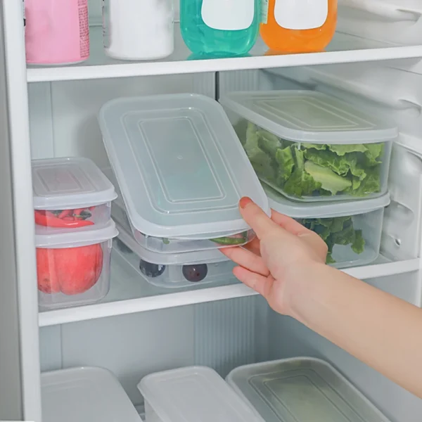 Airtight Food Storage Container- Ideal for Freezing Meat, Fruit and Vegetables in a Plastic Crate with Cover - Image 3