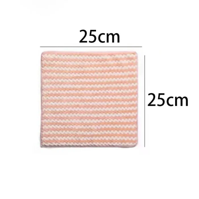 kf-S62d631387abe4b96a1d262327699e7038 15pcs Coral Fleece Thickened Dish Cloth Does Not Stick To Oil Kitchen Household Absorbs Water Without Shedding Scouring Pad Rag - Image 5