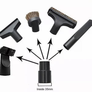 6 PCS Vacuum Attachments Replacement 1 1/4 inch & 1 3/8 inch Vac Accessories Brush Nozzle Crevice Tool Vacuum Cleaner Accessorie