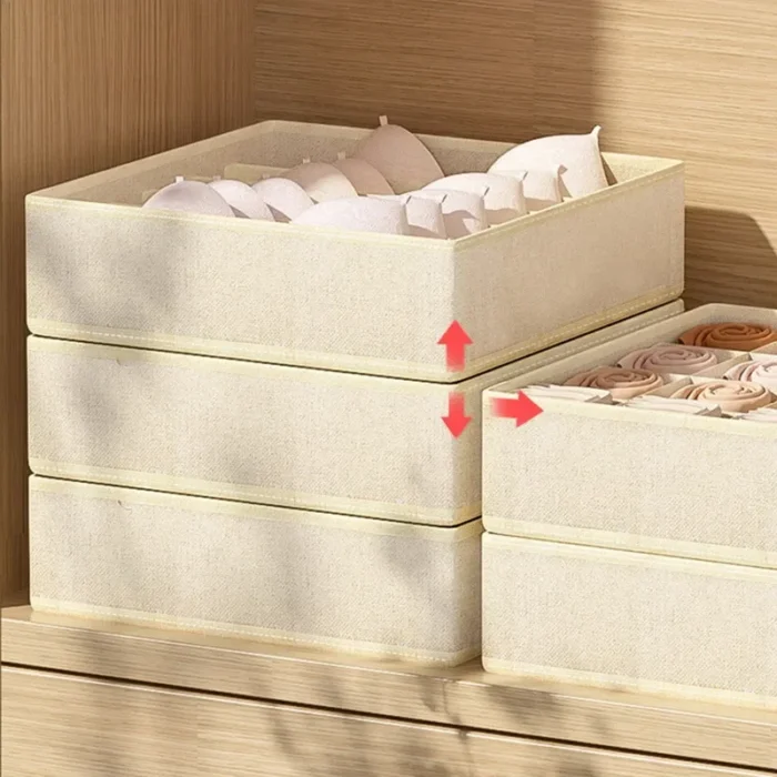 Sports Bra Underwear Organizer Storage Box Panties Socks Storage Boxes Wardrobe Clothes Organizer Cabinet Drawers Separator Box - Image 3