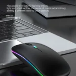Rechargeable Bluetooth Wireless Mouse with 2.4GHz USB RGB 1600DPI Mouse for Computer Laptop Tablet PC Macbook Gaming Mouse Gamer - Image 3