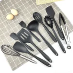 10 PCS Silicone Cookware Set Kitchen Cooking Tools Baking Tools Tableware Silicone Shovel Spoon Scraper Kitchen Accessories - Image 3