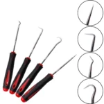 4pcs Car Pick Hook Set, O-Ring Seal Remover, Oil Seal Puller, Auto Repair Tools for Gasket & Seal Repair - Image 7
