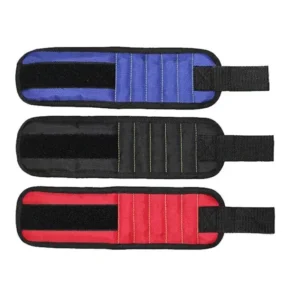 Magnetic Wristband Tool Holder for Screws, Nails & Drilling Bits – Strong 5 Rows of Magnets for DIY & Workshop Use