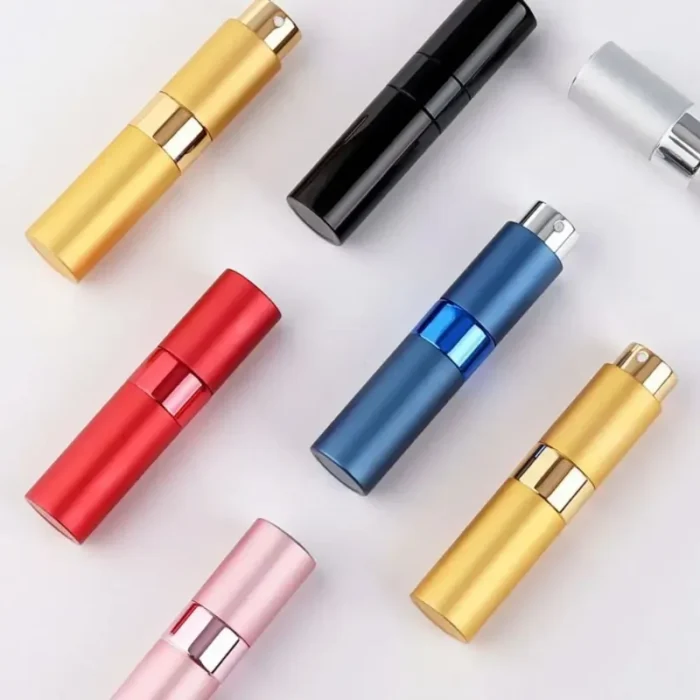 kf-S69450a0fd0794459b460273657ebc7c29 Portable Mini Travel High-end Perfume Bottle Base Refill Bottle Straight Charging Small Sample Perfume Aluminum Material - Image 1