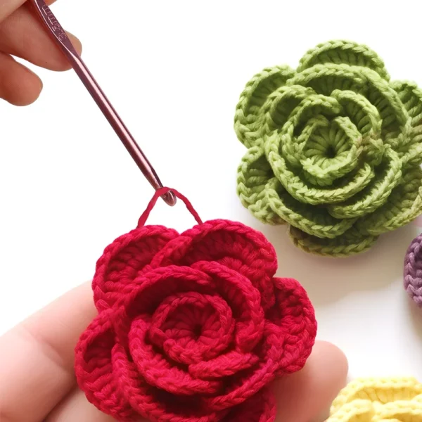 8pcs Metal Handle Crochet Hook Colorful Aluminum Knitting Needles Single Head Crochet Knitting Yarn Crafts DIY Apparel Needles - Image 4