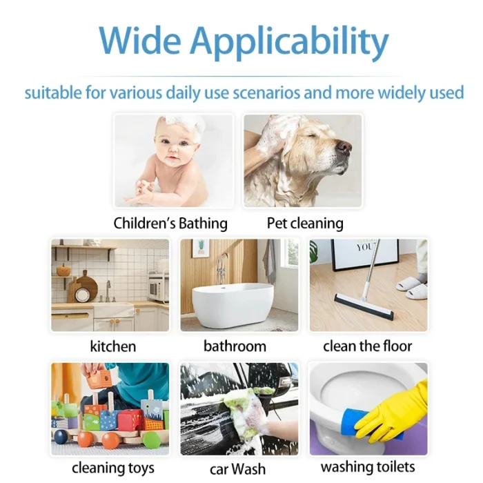 kf-S69be21dc26b24853846ba090b8377849x Electric Liquid Foam Dispenser Gun Automatic Continuous Foaming Shampoo Face Wash God Detergent Bathroom Bubble - Image 4