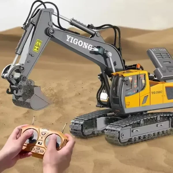 2.4G Remote Control Excavator Dump Truck RC Model Car Toy Professional Alloy Plastic Simulation Construction Vehicle Kids Gifts - Image 3