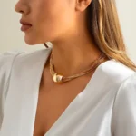Exaggerated Twisted Chunky Chain Necklace for Women Punk Big Ball Pendant Choker Clavicle Link Grunge Jewelry Steampunk Men New - Image 2