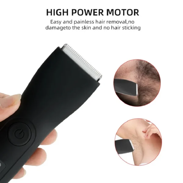 Mens Body Hair Trimmer for Men Balls Women Lady Shaver Hair Removal Bikini Trimmer Groin & Body Shaver Groomer Arm Beard Razor - Image 5