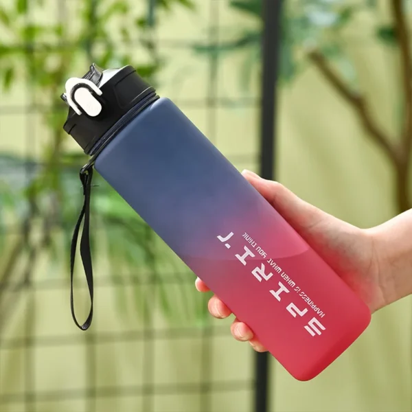 1PCS 800ML Large Capacity Sports Water Bottle Leak Proof Colorful Plastic Cup Drinking Outdoor Travel Portable Gym Fitness Jugs - Image 3