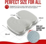 Ergonomic Memory Cotton Office Cushion Hemorrhoid Cushion Chair Cushion Sedentary Artifact Student Ass CushionErgonomic Memory C - Image 4