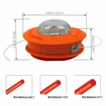Universal M10 Aluminum Nylon Trimmer Head 2 Line Grass Cutter Bump Spool for Brush Mower Garden Strimmer - Image 3